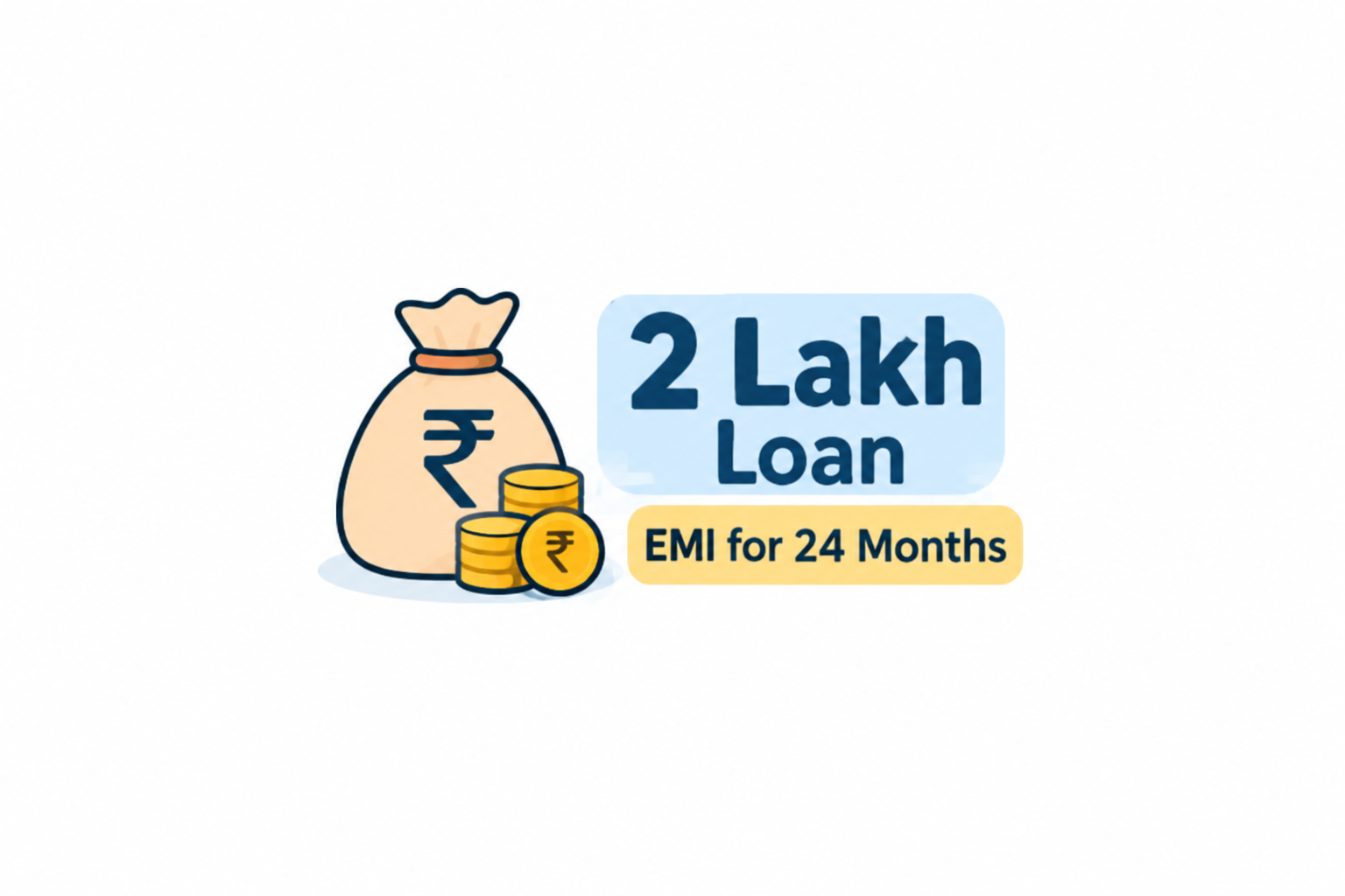 2 lakh loan EMI for 24 months with monthly repayment and interest rate guide by Vizzve.